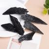 Collection Fan-shaped Black Tourmaline Natural Crafts Raw Stone Ornament Meditation
