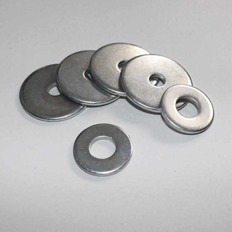 Thick Galvanized Flat Washer - Sizes M3 to M20