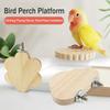 Деревянная подставка для попугая, доска, съемная платформа для прыжков птиц, устойчивая жердочка для отдыха хомяка, волнистый попугайчик
