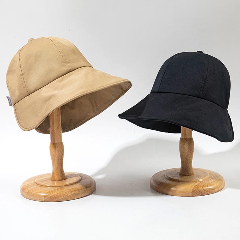 Новая однотонная женская панама из мягкого хлопка, весна-лето, регулируемая уличная пляжная шляпа от солнца, складная панама, кепка с хвостиком