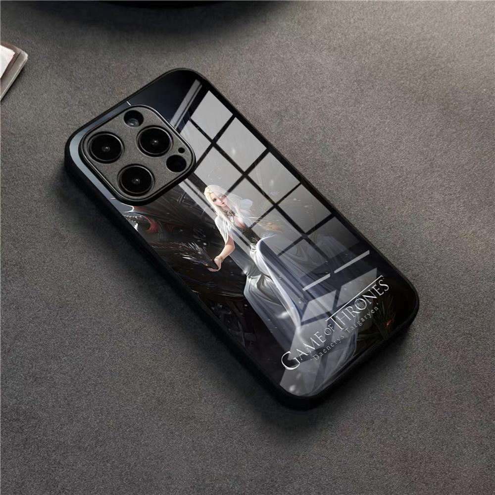 G-Game TV Of T-Thrones Phone Case For IPhone 17 16 Pro 15 Pro Max 14 13 12 11 X XR XS Max Plus SE Glass Cover