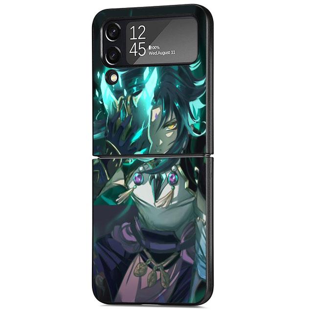 Чехол для Samsung Galaxy ZFlip3 ZFlip Z Flip 3 5G Z Flip 4 Flip3 Flip4 zflip Жесткий чехол для ПК Game Genshin Impact Anime Shell
