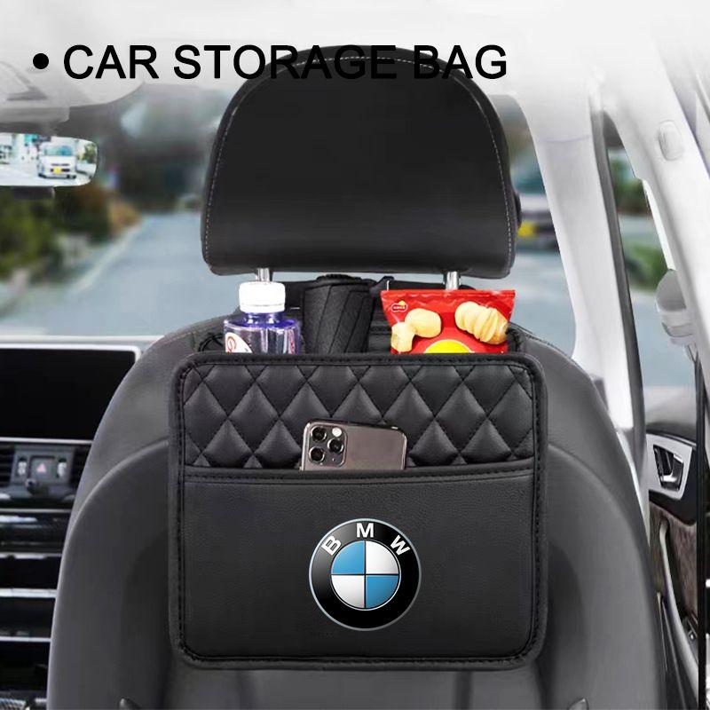 Seat Storage Bag PU Leather Box Storage Bag Phone Tissue Drink Purse For BMW 2 Series F22 F23 F45 F46 F87 F44