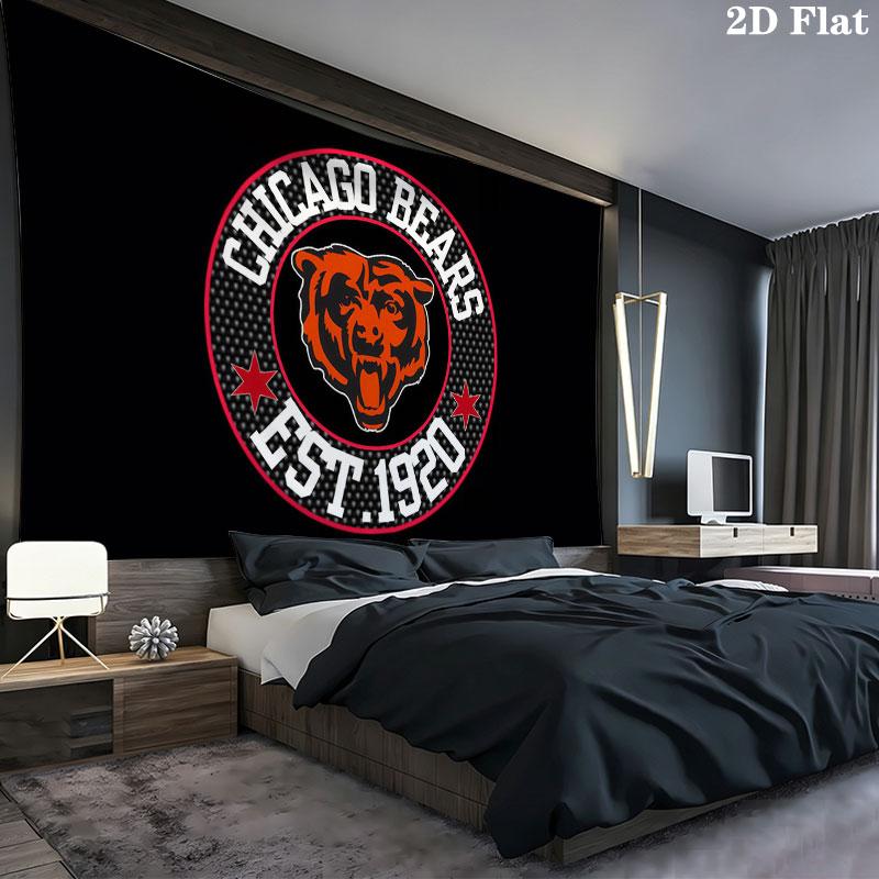 Bears Wall tapestry, aesthetic printed fabric blanket, suitable for bedroom, living room, and home decor.