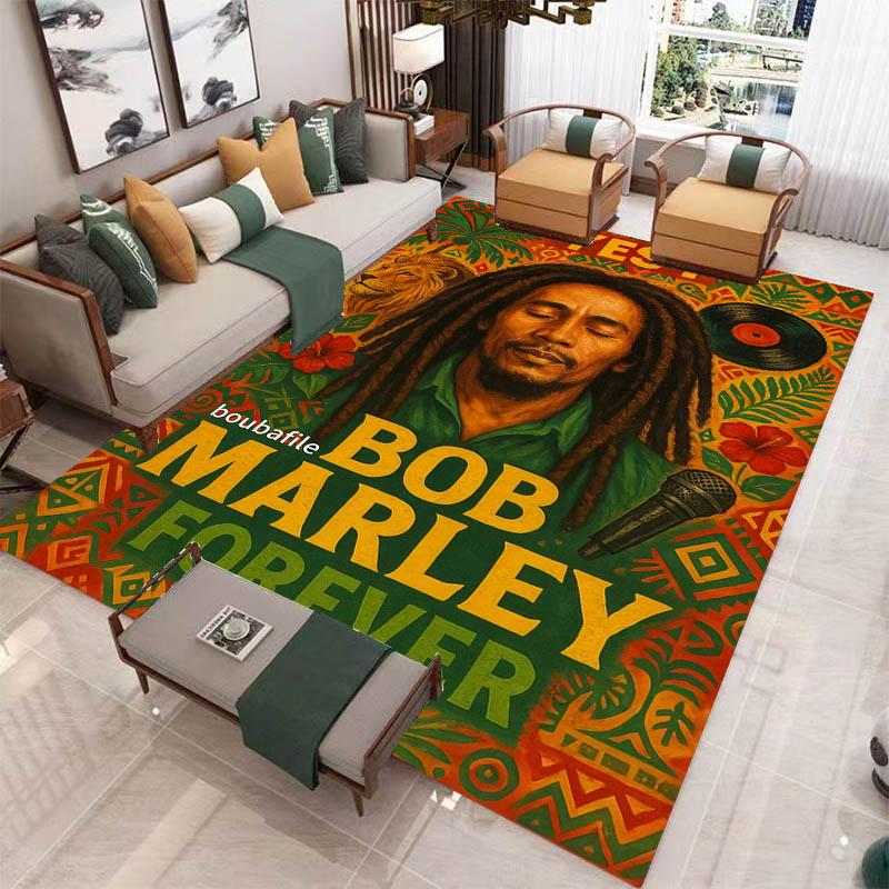 Bob Marley Lion printed carpet Non-slip carpet outdoor carpets area rug Home bedroom decor rug for bedroom birthday gift