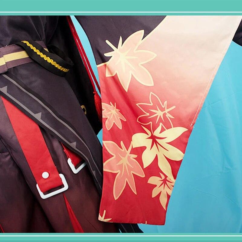 Impact Kaedehara Kazuha Косплей Костюм Хэллоуин Карнавал Костюм Самурая Парик