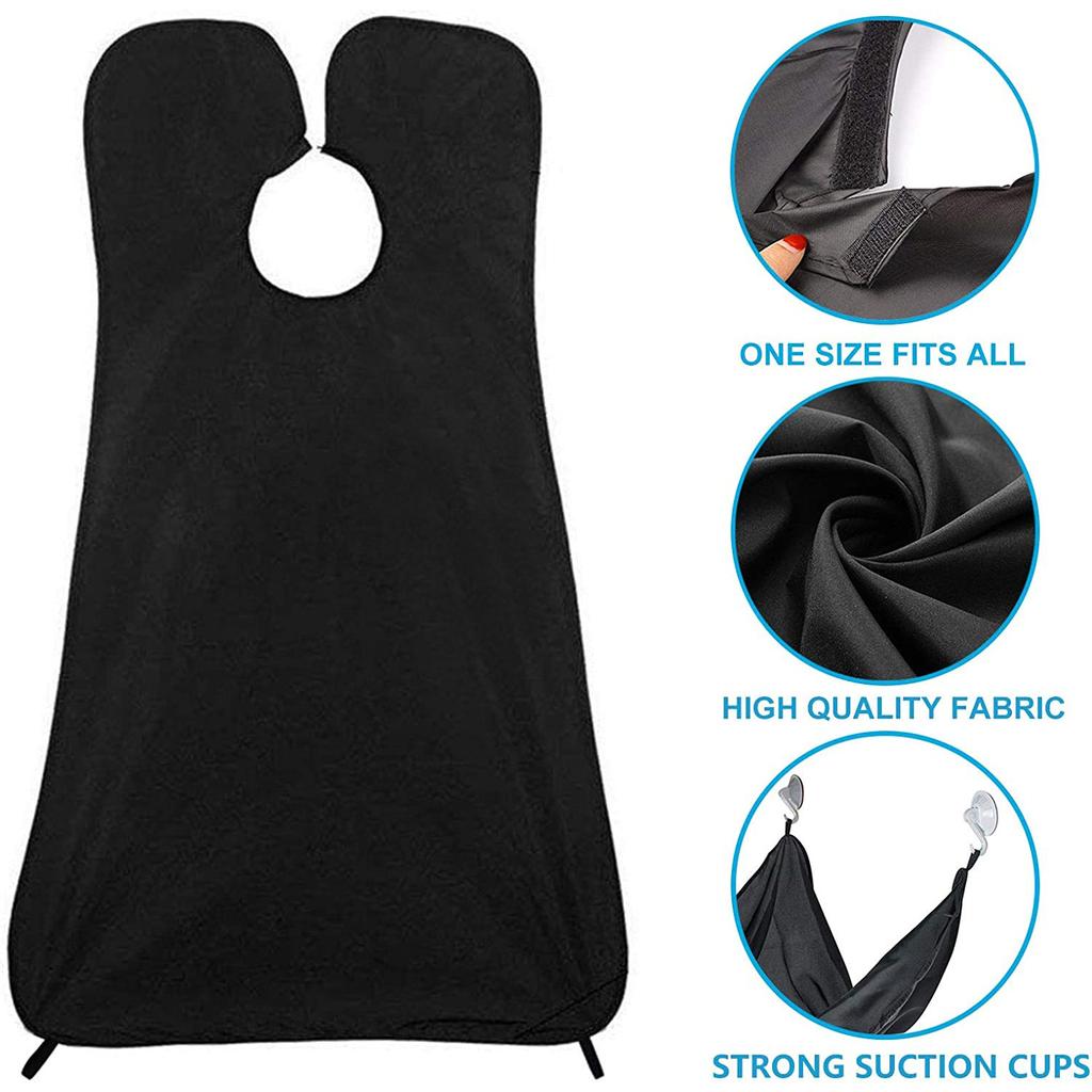 Waterproof Beard Apron for Men,Shaving Cloth with Suction Cup,Hair Catcher & Trimmer Holder,Unisex Grooming & Kitchen Care Gift