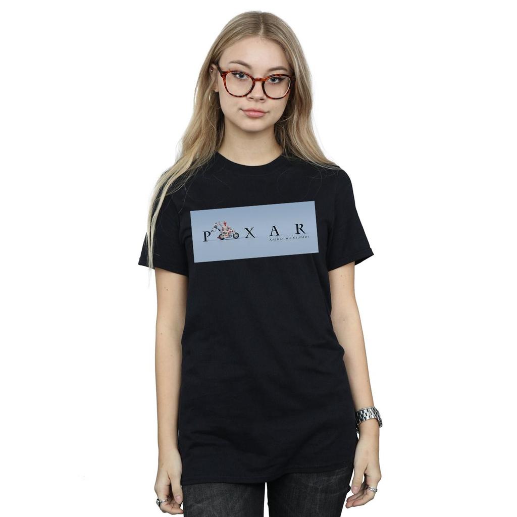 Disney Womens/Ladies Toy Story 4 Duke Caboom Pixar Studios Logo Cotton Boyfriend T-Shirt