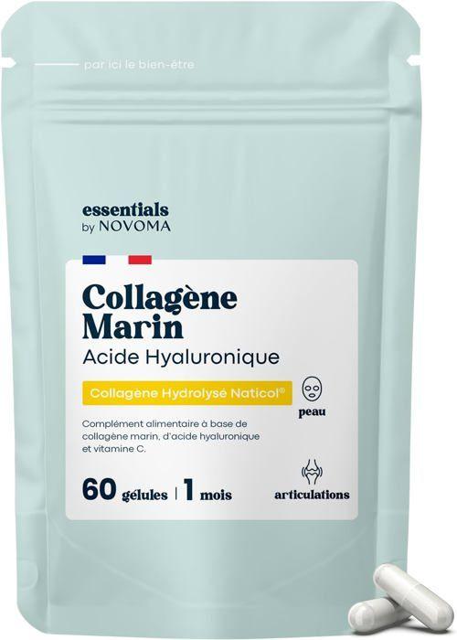 Collagène Marin + Acide Hyaluronique Cure de 1 mois, 60 Gélules