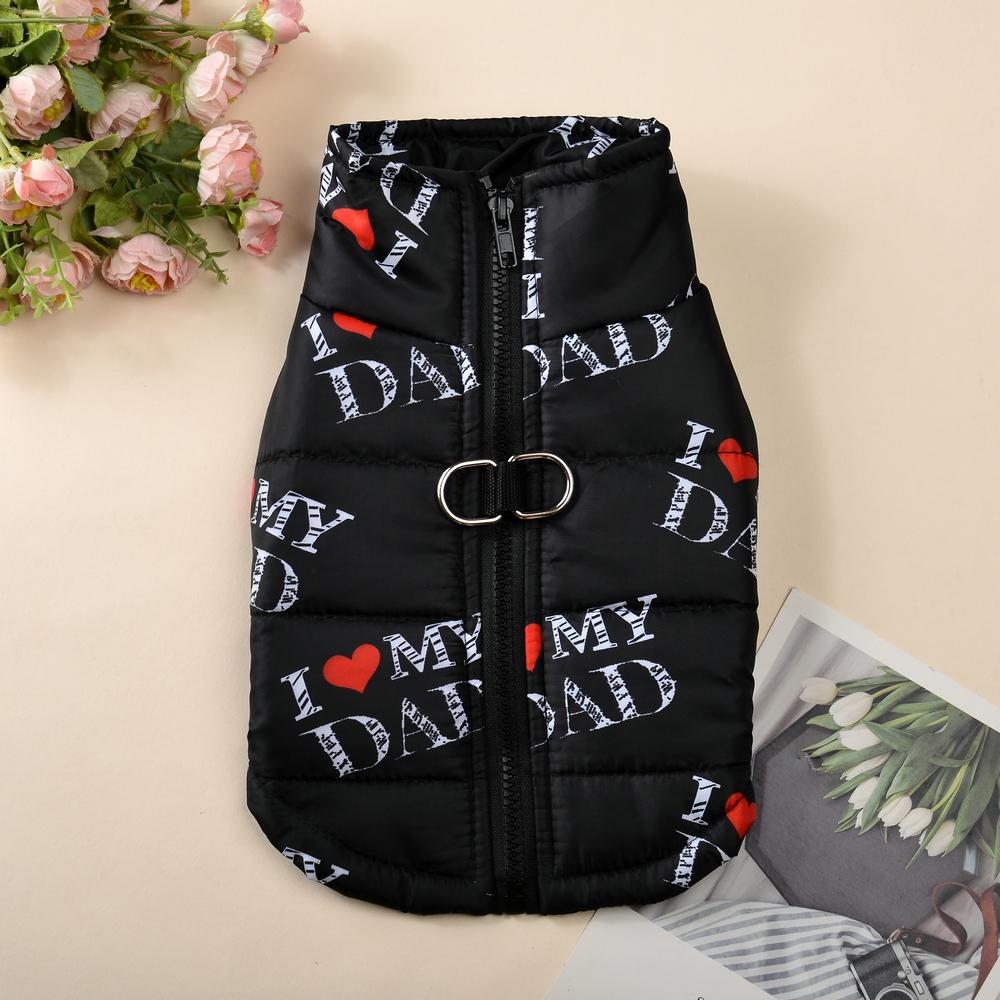 Soft Warm Dog Jacket Pet Clothes For Small Medium Dogs Coat Winter Waterproof Costume Puppy Vest With High Collar Cat Apparel