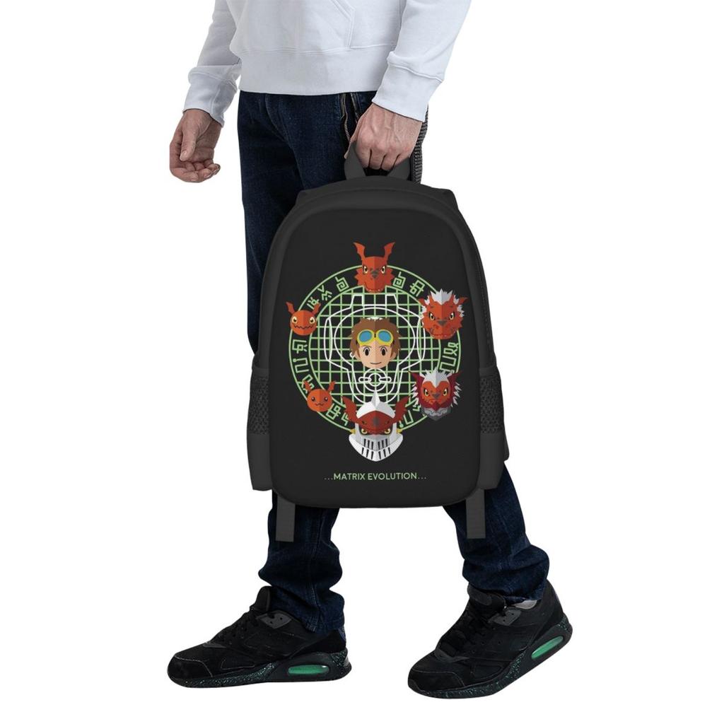 Anime Digimon Gallantmon Student Backpack School Bag Hiking Travel Daypack for Boys Girls Fashion Bookbag Shoulder Bags
