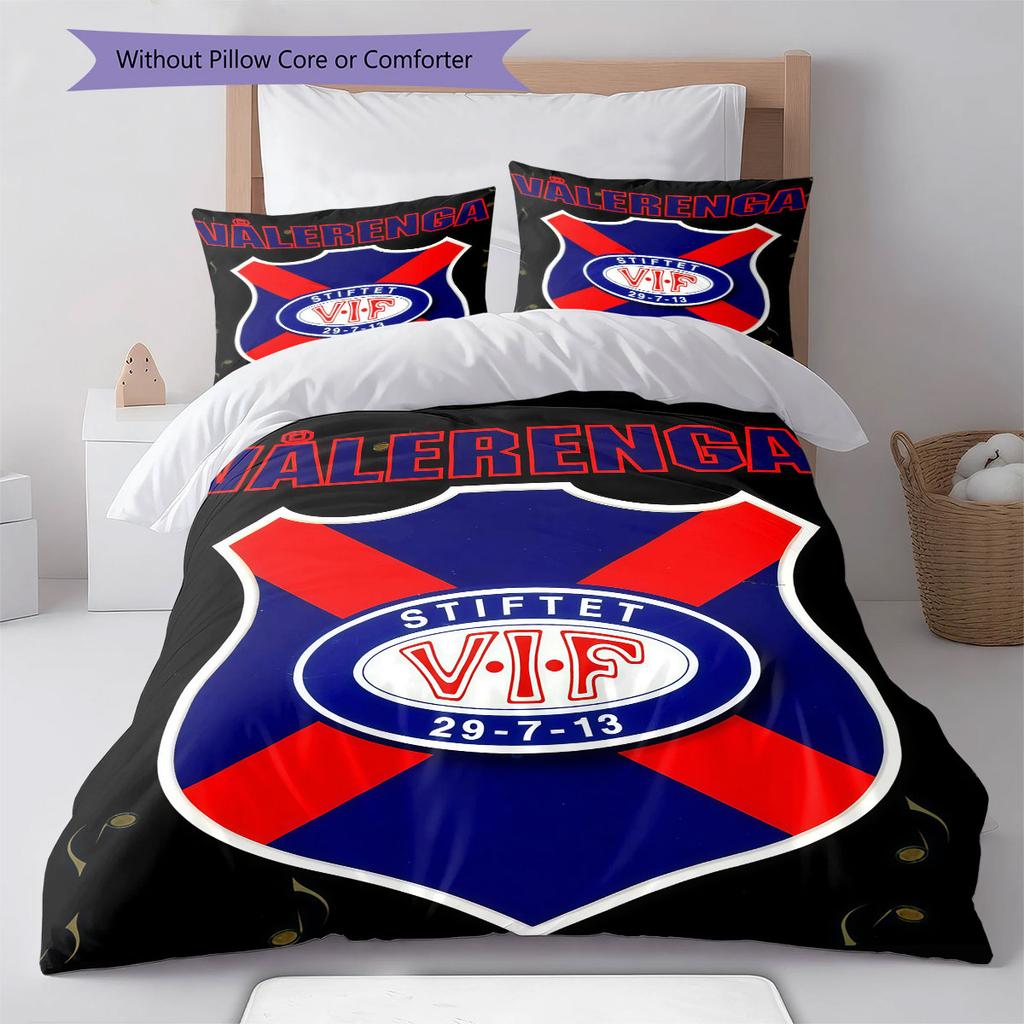 Vålerenga Bedding Quilt Set Quilt Cover Pillowcase Home Decoration Birthday Gift (1 * duvet cover + 2 * pillowcase, without core)