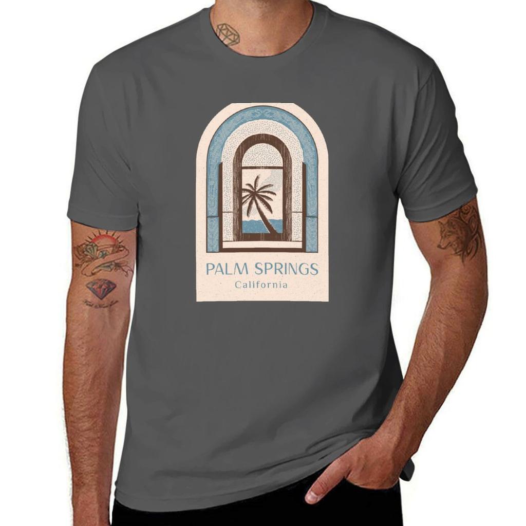 Palm Springs Palm Springs California visit Palm Springs TShirt Casual Light Summer Short Sleeve Top