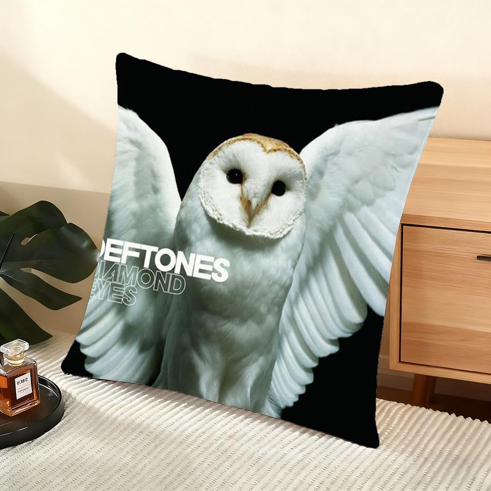 Чехол для подушки Deftones (D) Мягкий коротковорсовый чехол для подушки Гладкая уютная текстура Эстетичный чехол для подушки Декор для дома
