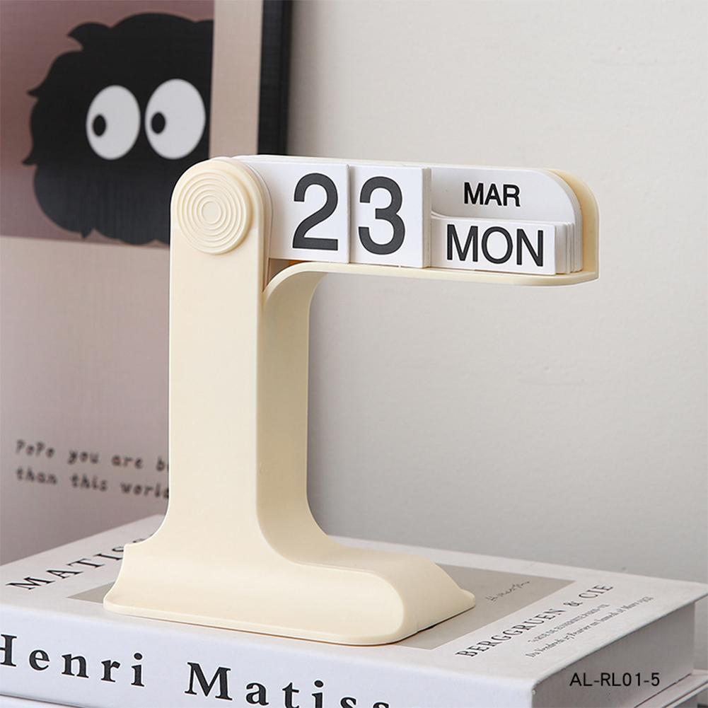 Ins Design Desktop Eternal Flipping Calendar Creative Simple Calendar Modern Living Room Decoration Office Stationery