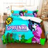 Комплект постельного белья Sprunki Односпальный Twin Ful Quen King-Size Размеры Размеры Комплект постельного белья Взрослые Люди Спальня Комплекты пододеяльниковSprunki Аниме комплект постельного белья