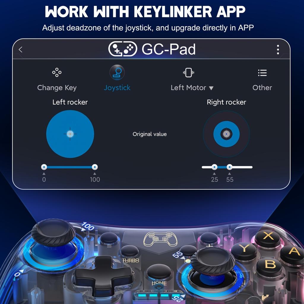 Контроллер Switch, совместимый с контроллером Switch/Lite/OLED Контроллер Switch Pro с функцией пробуждения с пульсирующей светодиодной подсветкой RGB