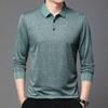 Men S Long Sleeve Polo Shirt Casual Loose Fit Breathable Top For Autumn