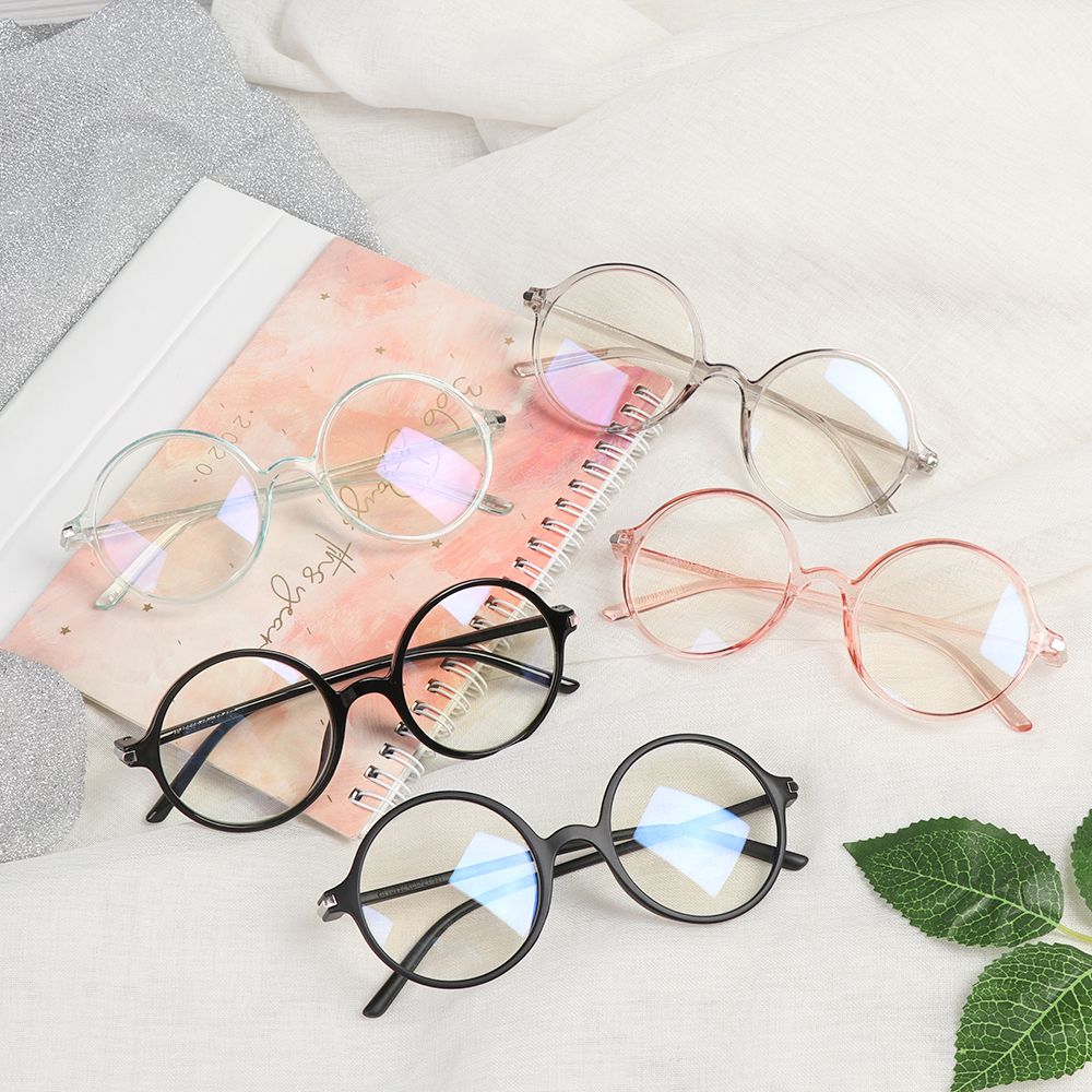 Round Reduces Eye Strain PC Frame Anti Blue Rays Glasses Radiation Protection Glasses Computer Goggles Blue Film Glasses