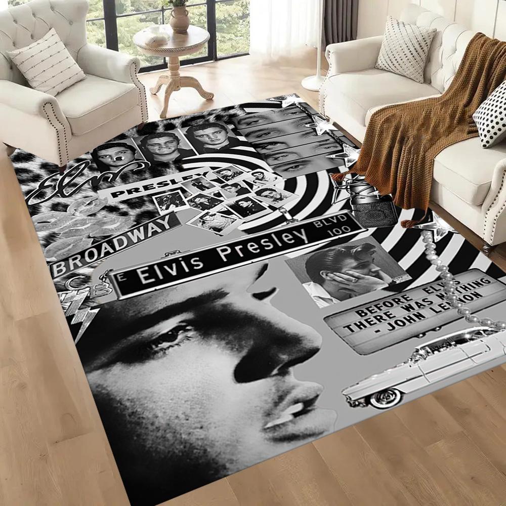 Elvis Area Rug Perfect For Bedrooms Hallway Foyer Kitchen Antislip Carpet Decorate Offices Perfect Gift For Friends Family