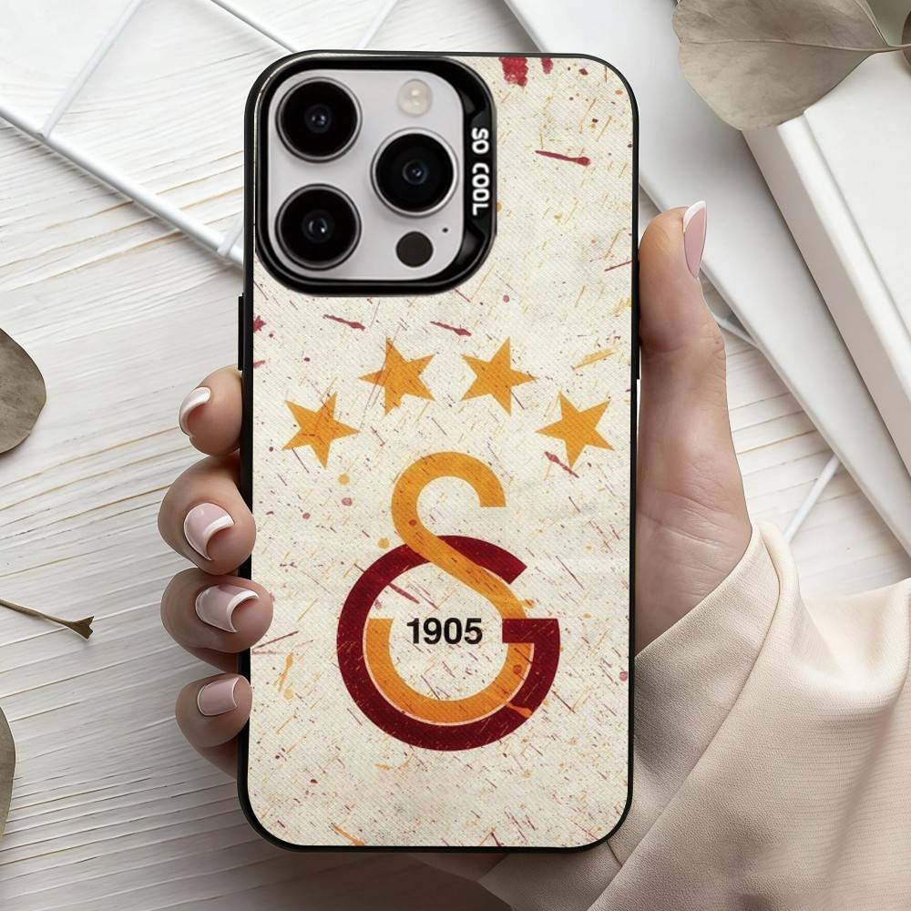 G-Galatasaray-y S-SK pattern-n 1905 Чехол для телефона для iPhone17,16,15,14,13,12,11 Plus,Pro Max Черный Конфетный Посеребренный Чехол