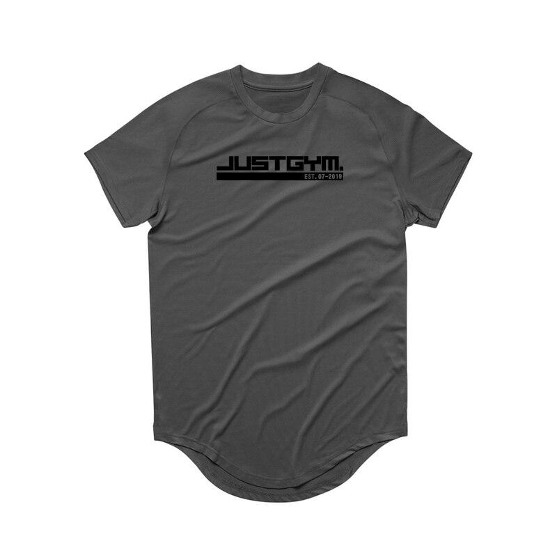 Muscleguys в европейском и американском стиле, спортивная повседневная футболка, однотонный мужской топ для фитнеса с круглым вырезом и короткими рукавами