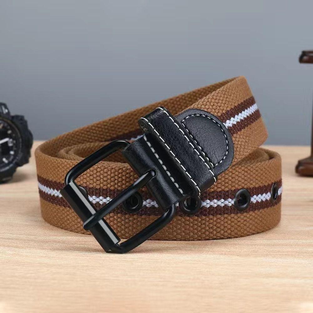 Модные ремни с пряжкой из сплава, дышащий плетеный пояс, нейлоновый холщовый ремень для занятий спортом на открытом воздухе