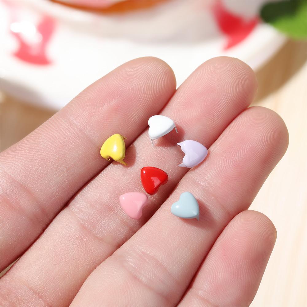 20Pcs 5/6mm Handmade Star Buckles Decor Sewing Accessories Love Buttons Buckles Doll Clothing