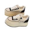 Inner Height Increase Cm Small Women's Shoes Leather Platform White Shoes Spring and Summer New Muffin Casual Board Shoes