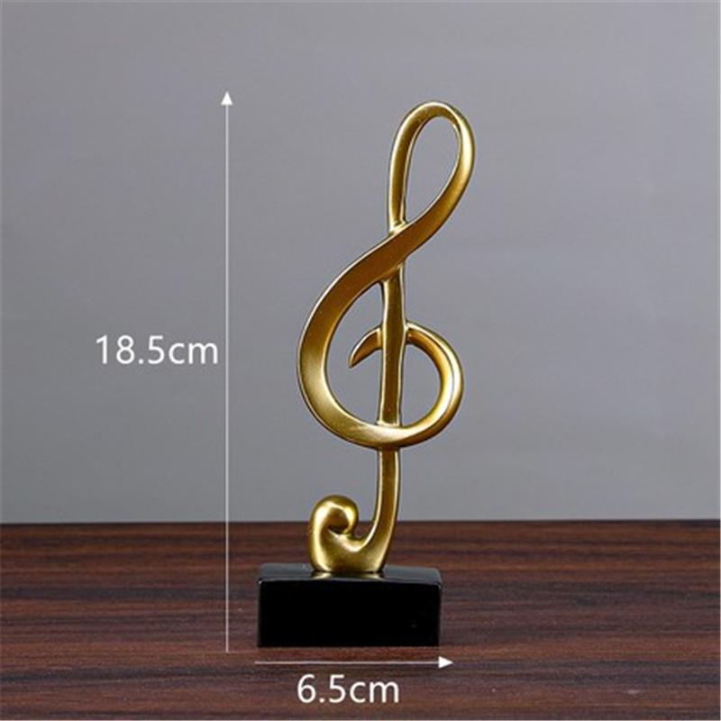 Творческие музыкальные ноты украшения музыкальное искусство украшения гостиной скульптуры из смолы украшения настольная мебель