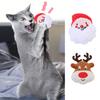 Christmas Pet Toy Elk Xmas Santa Claus Design with Catnip Bite Resistant Teeth Grinding Soft Plush Pet Cat Chew Toy