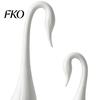 Niche Art Gift 2Pcs 3D Printed Swan Figurine, Artistic Sculpture with Stable Base, Decorative Double Ornament Ornaments, Minimalist Animal for
