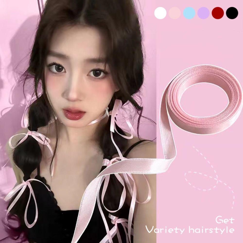 Twist Silk Hair Tie Long Headband New Ponytail Holder Girls