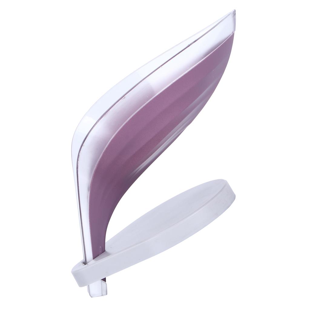 Мыльница в форме листа, держатель для мыла, подставка для посуды, органайзер для душа, ванной, кухни, фиолетовый