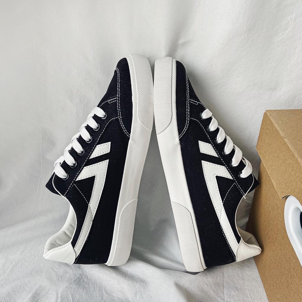 2025 парусиновые туфли летние студенческие туфли бренда Tide с низким верхом ins trend casual маленькие белые туфли пара обувь для доски в стиле Гонконга