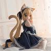 Обычная виртуальная Vtuber Сад Серена Статуэтка горничной с кошачьими ушками Аниме Статуэтка кошкодевочки Декор для корпуса ПК Настольное украшение Коллекционная модель