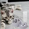 Съемный дозатор воды для кошек, съемная миска двойного назначения для домашних животных, автоматическая бутылка для питья для кошек