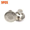 5Pcs Button Pins for Jeans No Sew Instant Detachable 17mm Replacement Button Adjustable Pants Buttons Kit