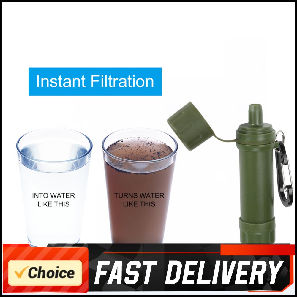 Outdoor Drinking Water Filtration Purifier Emergency Life Portable Survival Straw Water Filter for Climbing Travel Camping