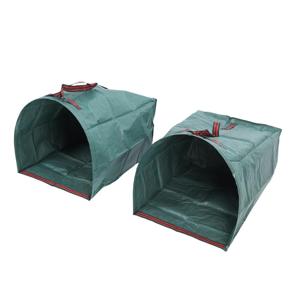 Yard Waste Bag 200L Large Capacity Semicircle Shape Dustpan Type Rain Proof Multifunctional Leaf Collector Bag with