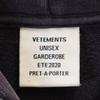Vetements Свитшоты с длинным рукавом и нашивкой-штрихкодом M Темно-синий пуловер унисекс Мужские Б/У