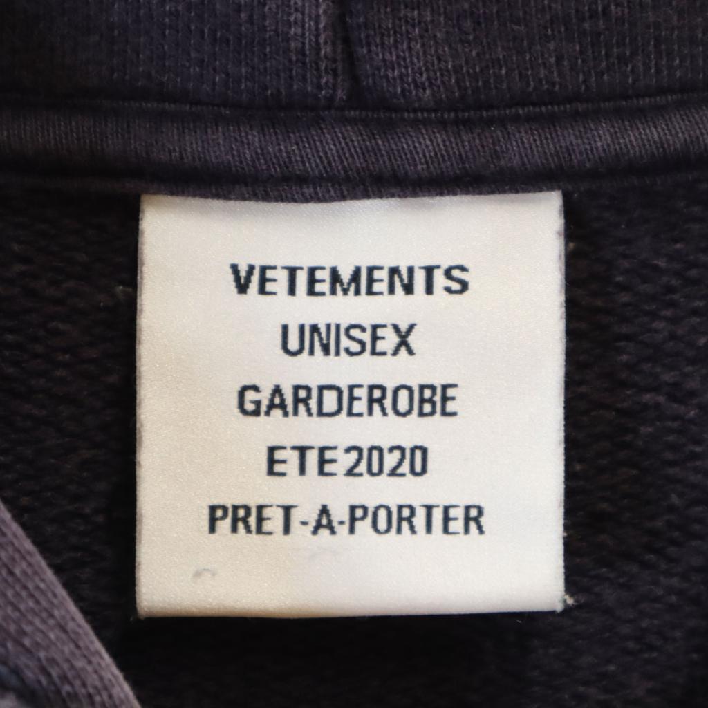 Vetements Свитшоты с длинным рукавом и нашивкой-штрихкодом M Темно-синий пуловер унисекс Мужские Б/У