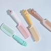 Cartoon Hairdressing Comb Women Student Hair Smoothing Comb Girl Heart Cute Silicone Straight Hair Comb For Children'S Home Use
