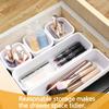 Drawer Organiser, Interlocking Drawer Dividers Plastic Storage Trays,8Pcs  3 Sizes Uncluttered Storage Drawer Tidy Trays Dividers