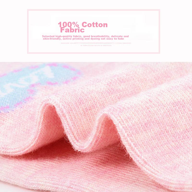 Women's Pure Cotton Mid-Calf Socks, Breathable And Comfortable, 6 Pairs, One Size Fits All