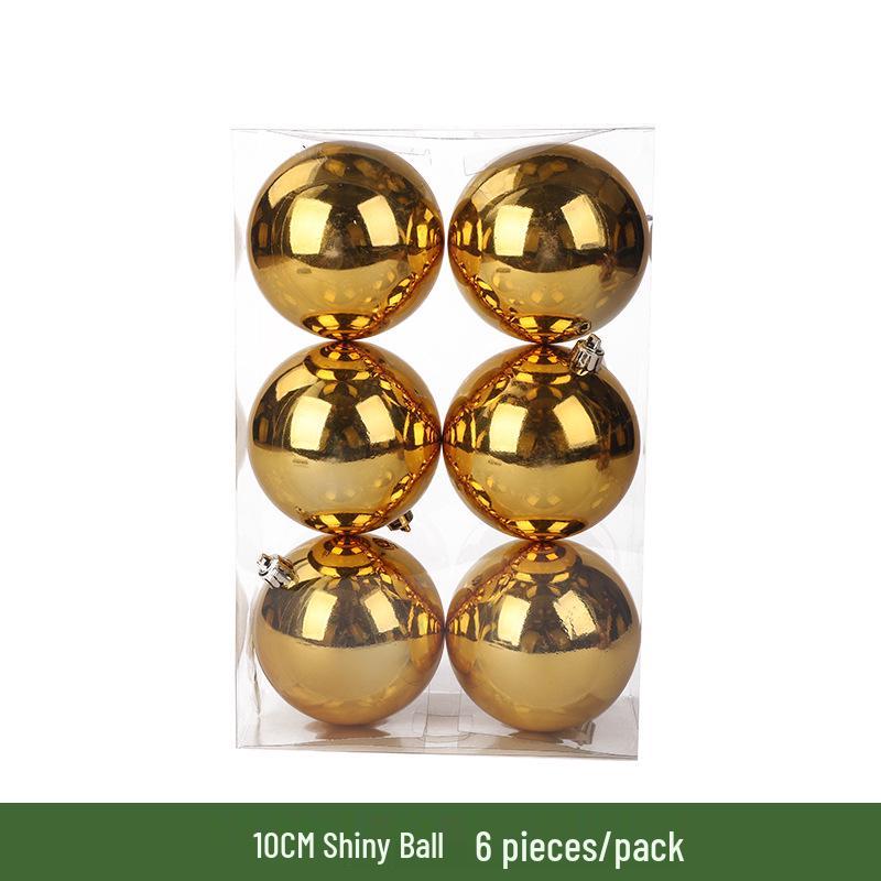 Елочные украшения: 3-10 см Позолоченные пластиковые шары с гальваническим покрытием