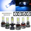 2PCS 100W H8/H9/H11/880/881/5202/ 9006/HB4/9005/HB3 Ice Blue Light Car LED Fog Light Bulbs, Plug and Play Auto Replacement LED Bulbs
