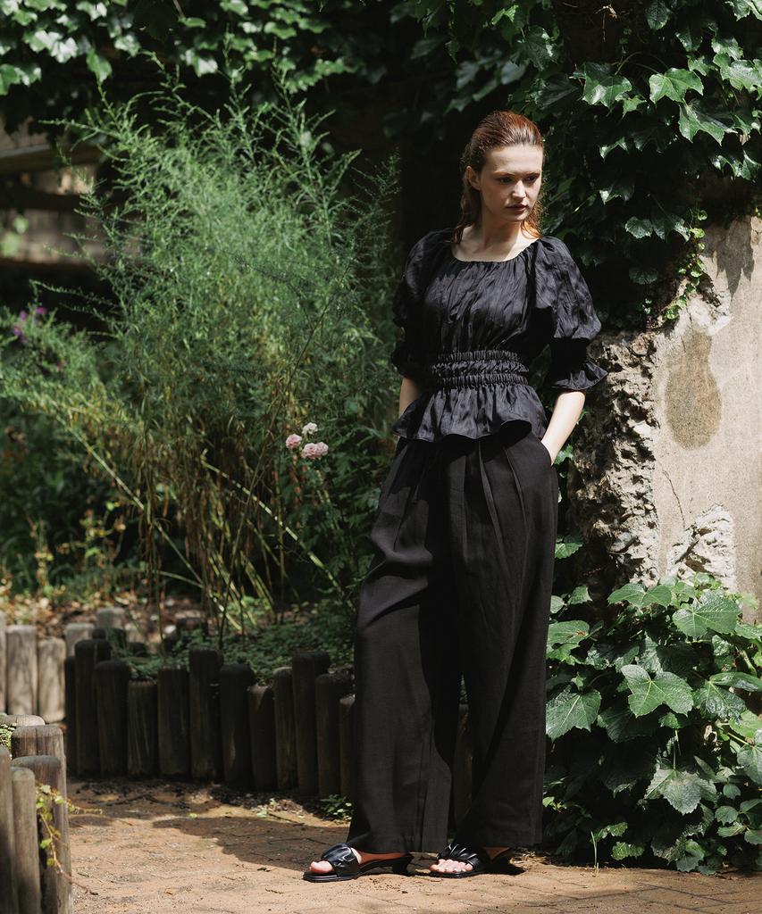 TINABLOSSOM Black Blouse