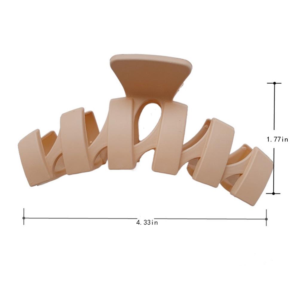 Large Ponytail Shark Hair Clip For Women Korean Claw Clip Thick Hair Soild Color Crab Hair Clip Barrettes