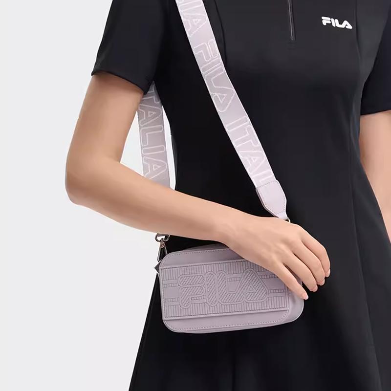 New FILA Silicone Shoulder Bag, Crossbody Bag Extra Small Women's Light Purple F13W438166FPU